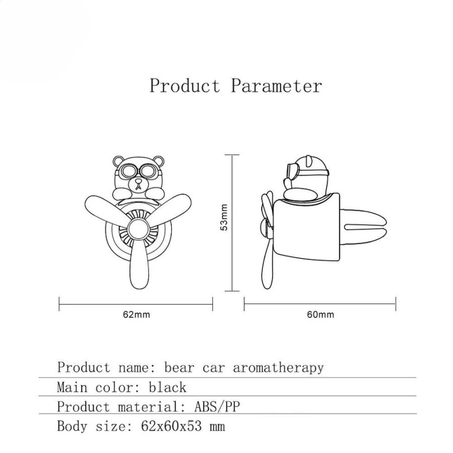 Car Air Freshener Cartoon Pilot