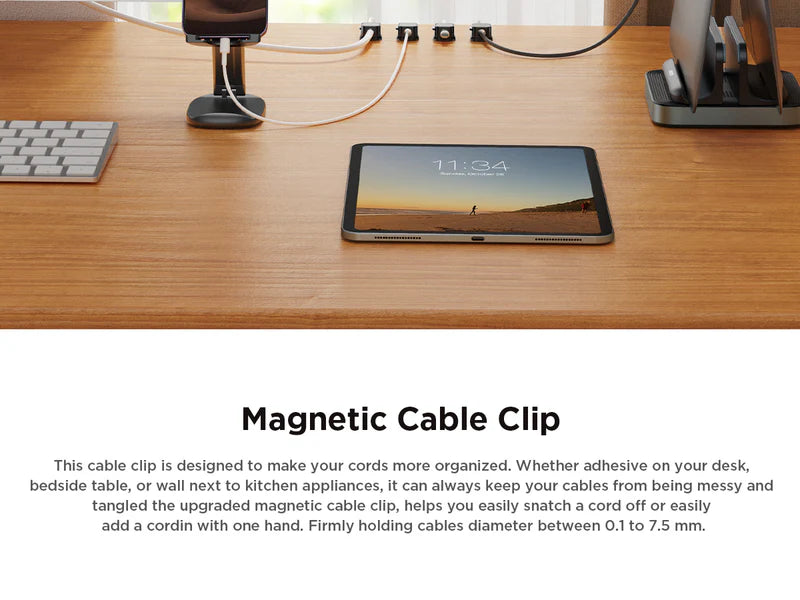 Magnetic Cable Clip Holder - Trendziy