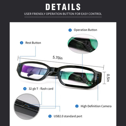 1080P HD Smart Camera Glasses