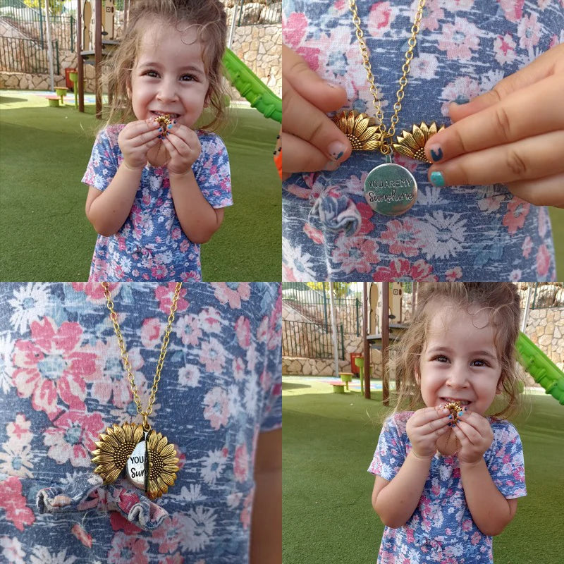 Blossom Sunshine: Sunflower Open Locket Necklace