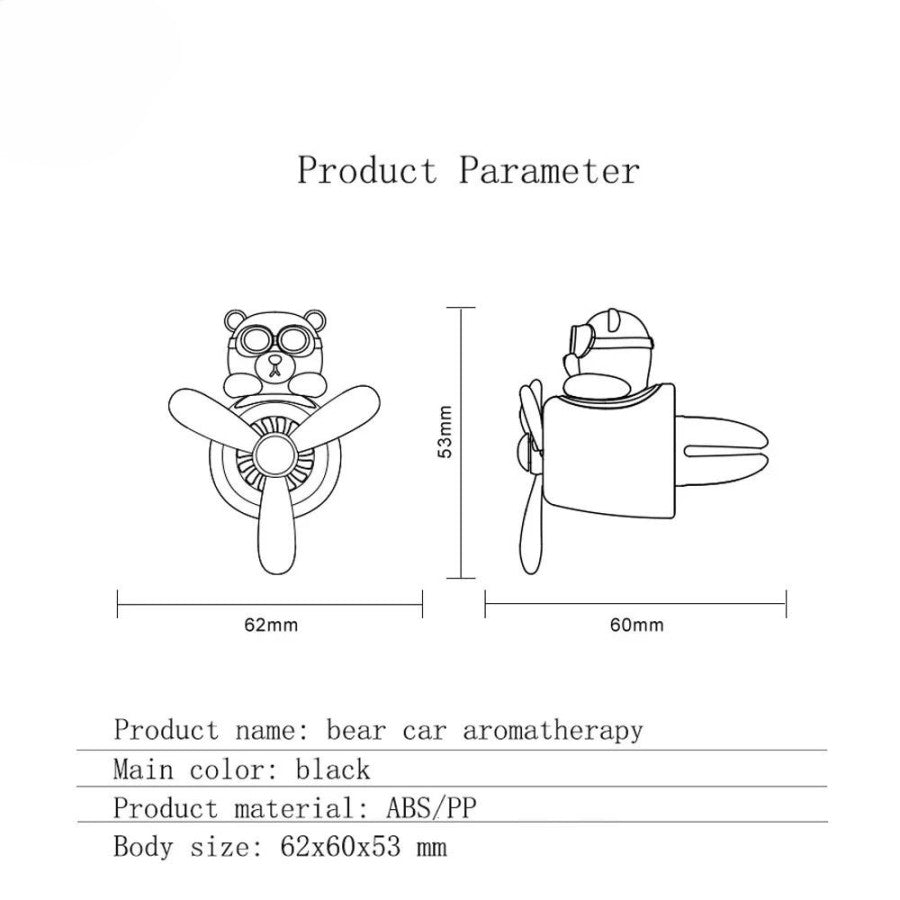 Car Air Freshener Cartoon Pilot